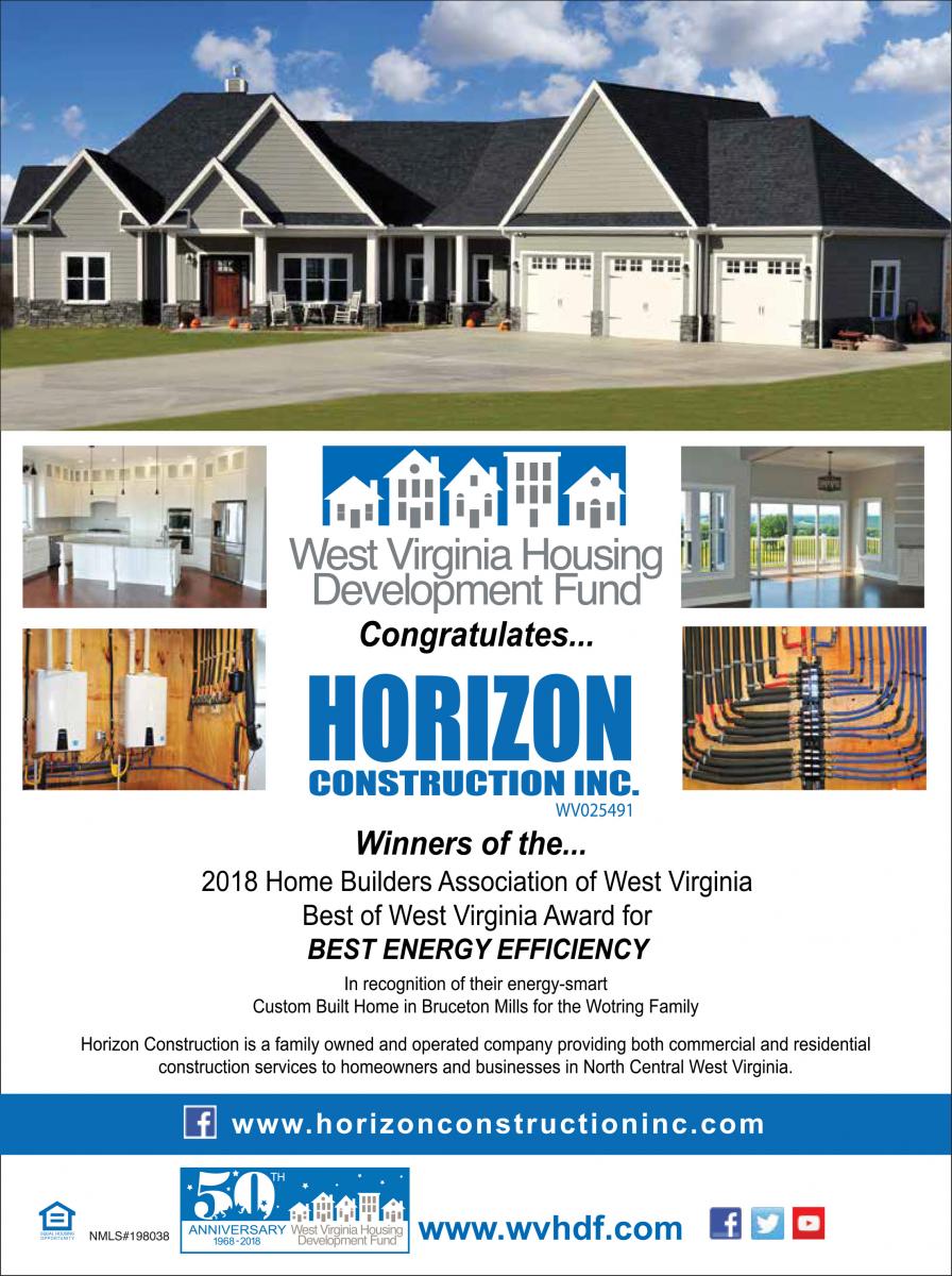 Fund Recognizes Energy Efficient Home Builder WVHDF