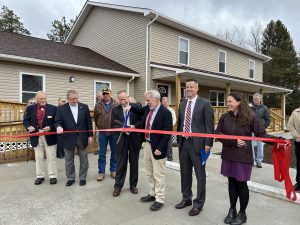 Officials cut ribbon on Blackwater Apartments, a new development in Davis, West Virginia.